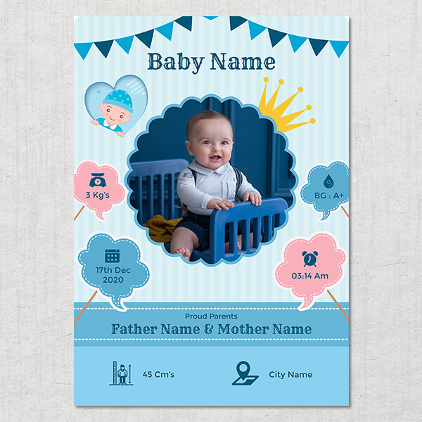 Custom Royal Baby Design Acrylic Photo Frame