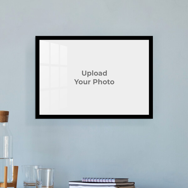 Custom Full Pic Upload with Border Design: Landscape Acrylic Photo Frame with Image Printing – PrintShoppy Photo Frames