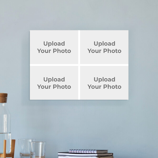 Custom 4 Pic Upload Design: Landscape Acrylic Photo Frame with Image Printing – PrintShoppy Photo Frames