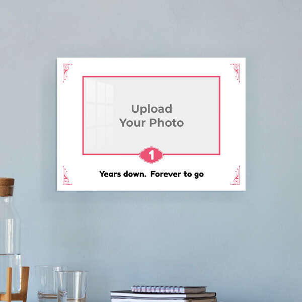 Custom Vintage Frame with Quotation Design: Landscape Acrylic Photo Frame with Image Printing – PrintShoppy Photo Frames