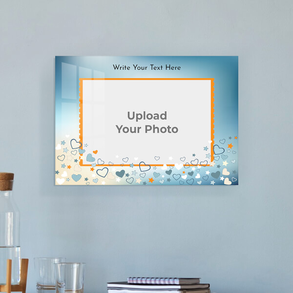 Custom Sky with Love Stars Design: Landscape Acrylic Photo Frame with Image Printing – PrintShoppy Photo Frames