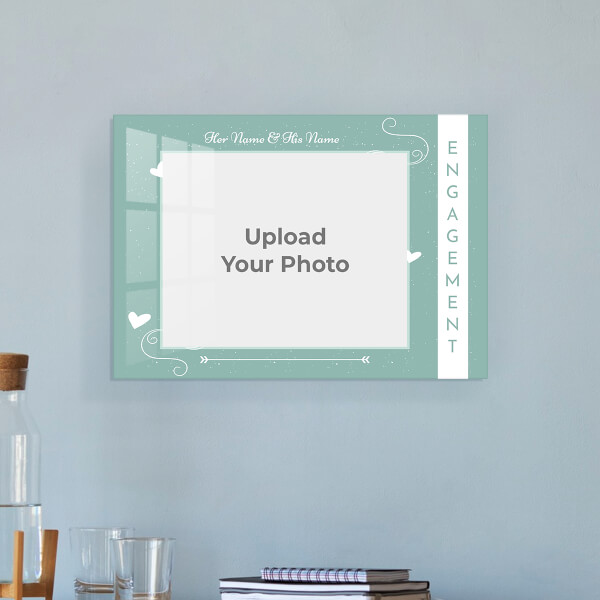 Custom Snow Hearts Design: Landscape Acrylic Photo Frame with Image Printing – PrintShoppy Photo Frames