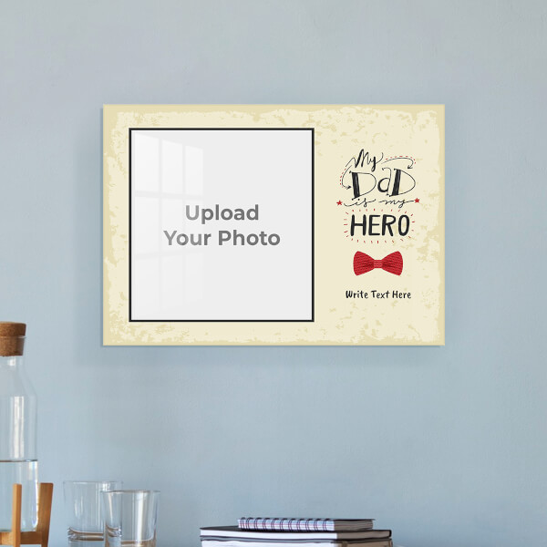 Custom Fathers Day Special Design: Landscape Acrylic Photo Frame with Image Printing – PrintShoppy Photo Frames