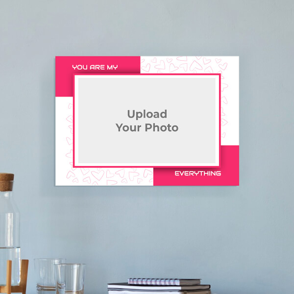 Custom You Are My Everything with Love Sketch Design: Landscape Acrylic Photo Frame with Image Printing – PrintShoppy Photo Frames