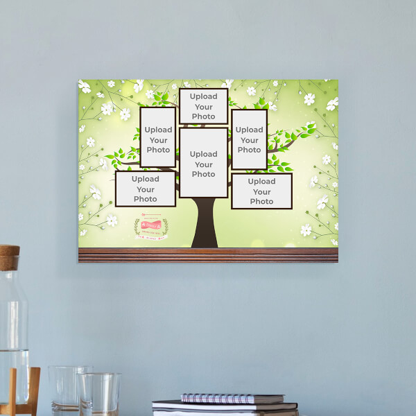 Custom Family Tree Design: Landscape Acrylic Photo Frame with Image Printing – PrintShoppy Photo Frames