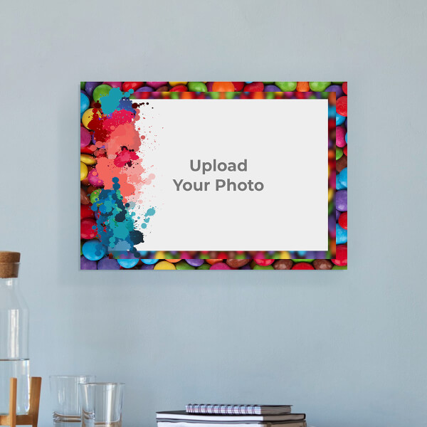 Custom Water Colour Splash Design: Landscape Acrylic Photo Frame with Image Printing – PrintShoppy Photo Frames