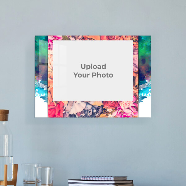 Custom Happiness with Family Quotation Design: Landscape Acrylic Photo Frame with Image Printing – PrintShoppy Photo Frames