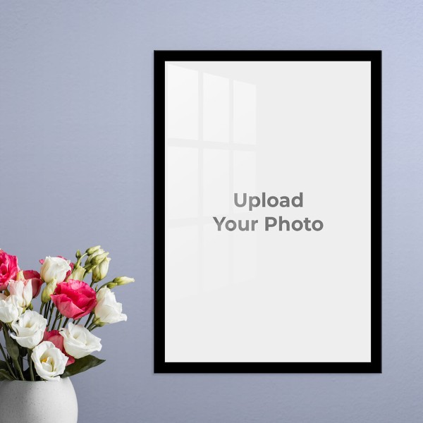 Custom Full Pic Upload with Border Design: Portrait Acrylic Photo Frame with Image Printing – PrintShoppy Photo Frames
