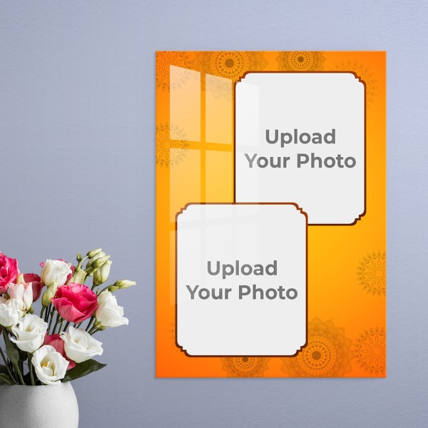 Custom Happy Wedding Design: Portrait Acrylic Photo Frame with Image Printing – PrintShoppy Photo Frames