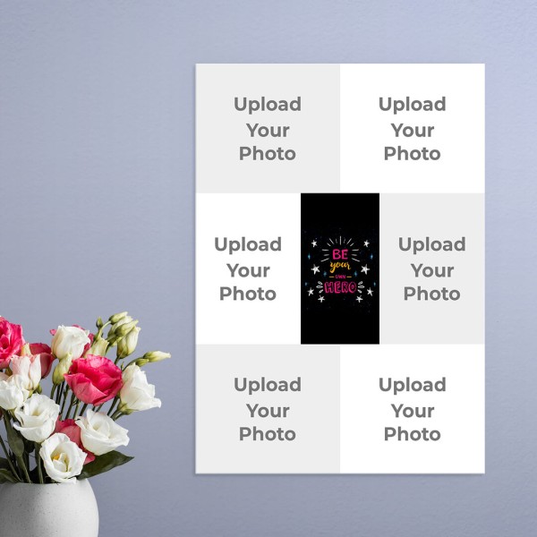Custom Be Your Own Hero Design: Portrait Acrylic Photo Frame with Image Printing – PrintShoppy Photo Frames