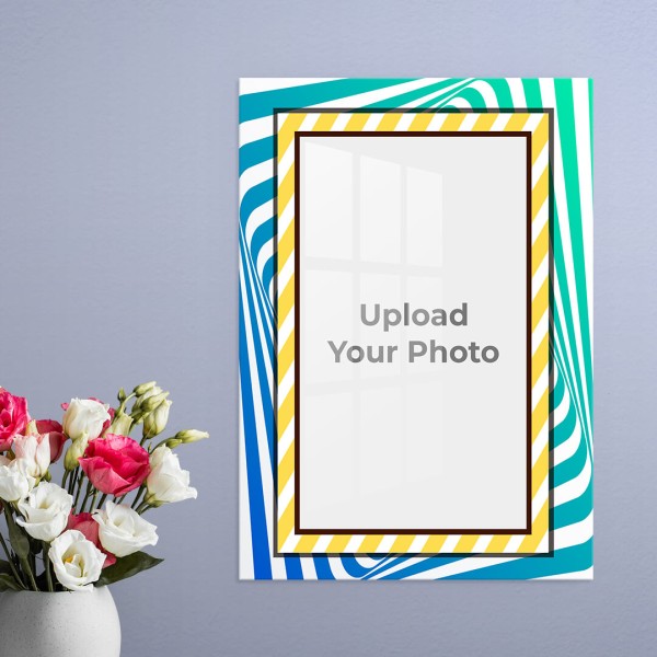 Custom Spiral with Brown Colour Frame Design: Portrait Acrylic Photo Frame with Image Printing – PrintShoppy Photo Frames