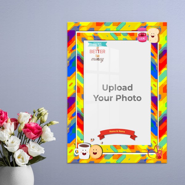 Custom Happy Friendship Day Design: Portrait Acrylic Photo Frame with Image Printing – PrintShoppy Photo Frames