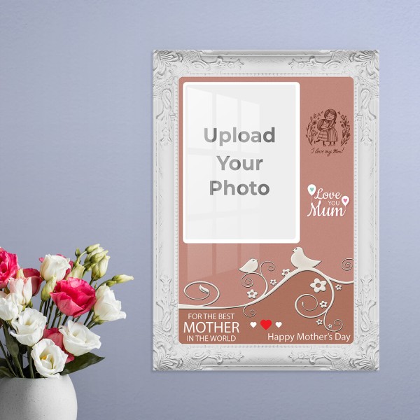 Custom Mothers Day Special Design: Portrait Acrylic Photo Frame with Image Printing – PrintShoppy Photo Frames