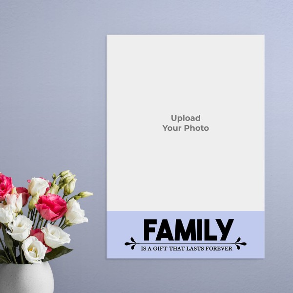 Custom Full Pic Upload Family Moments Design Portrait Acrylic Photo Frame.