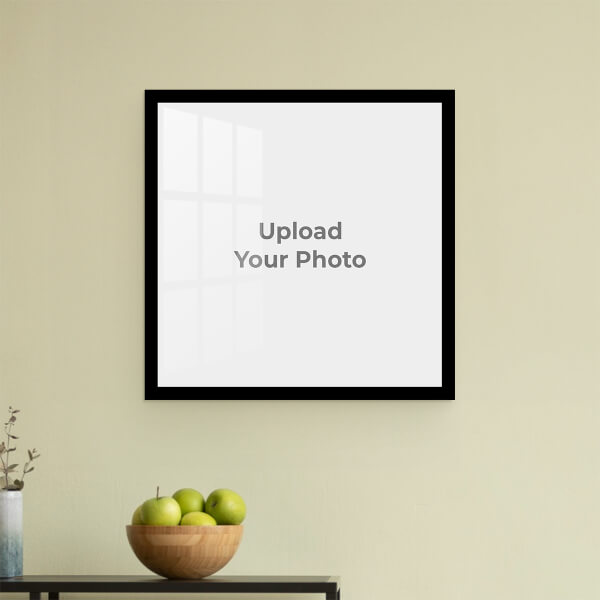 Custom Full Pic Upload with Border Design: Square Acrylic Photo Frame with Image Printing – PrintShoppy Photo Frames