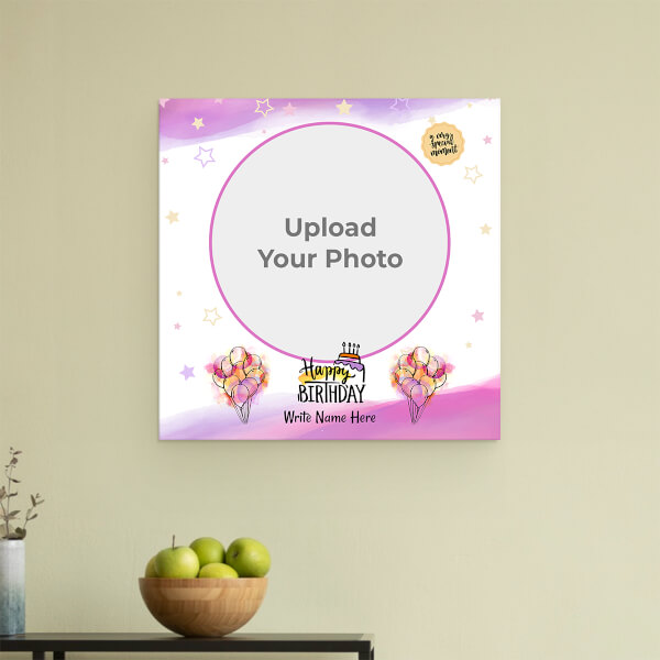 Custom Special Moment Birthday Wishes Design: Square Acrylic Photo Frame with Image Printing – PrintShoppy Photo Frames