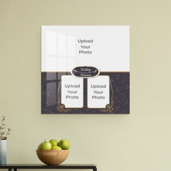 Custom Traditional Wedding Frame Design: Square Acrylic Photo Frame with Image Printing – PrintShoppy Photo Frames
