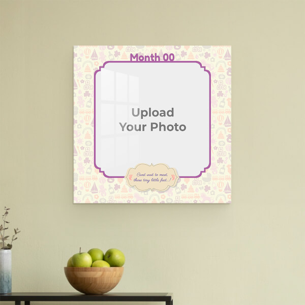 Custom Tiny Little Feet Baby Design: Square Acrylic Photo Frame with Image Printing – PrintShoppy Photo Frames