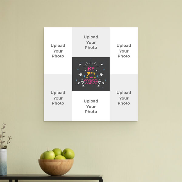 Custom Be Your Own Hero Design: Square Acrylic Photo Frame with Image Printing – PrintShoppy Photo Frames
