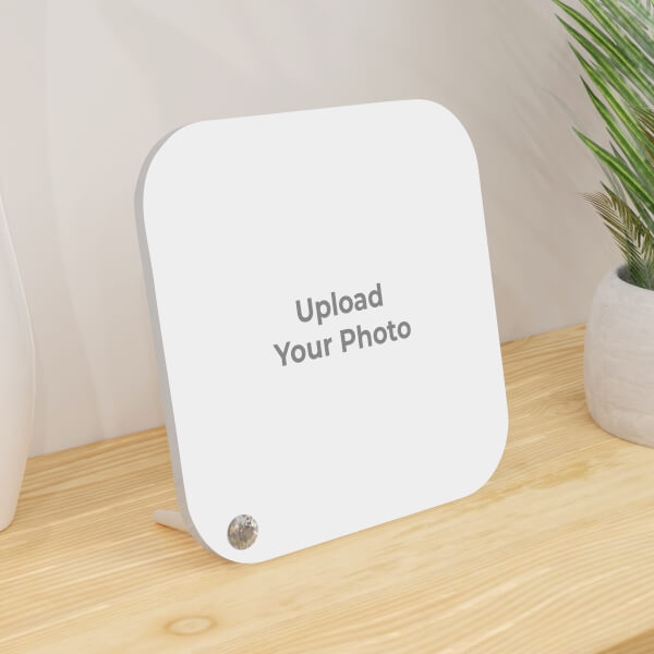 Custom Custom Acrylic Photo Stand With Rounded Corners