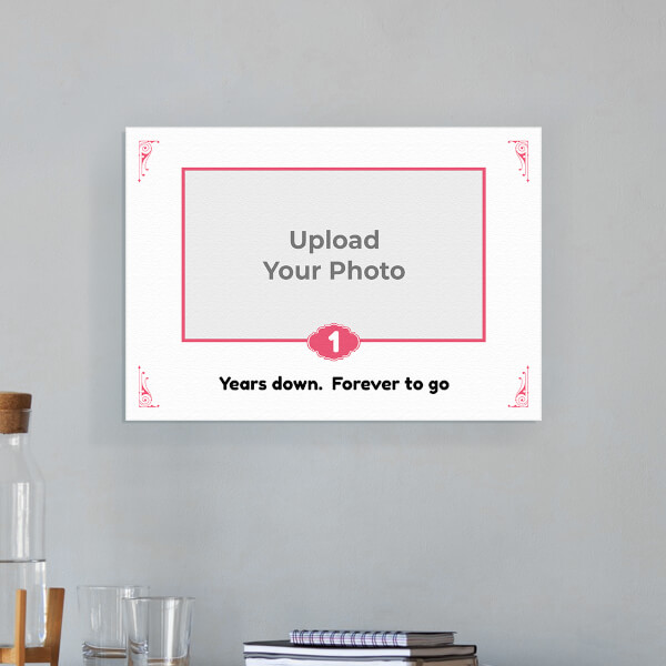 Custom Vintage Frame with Quotation Design: Landscape Aluminium Photo Frame with Image Printing – PrintShoppy Photo Frames