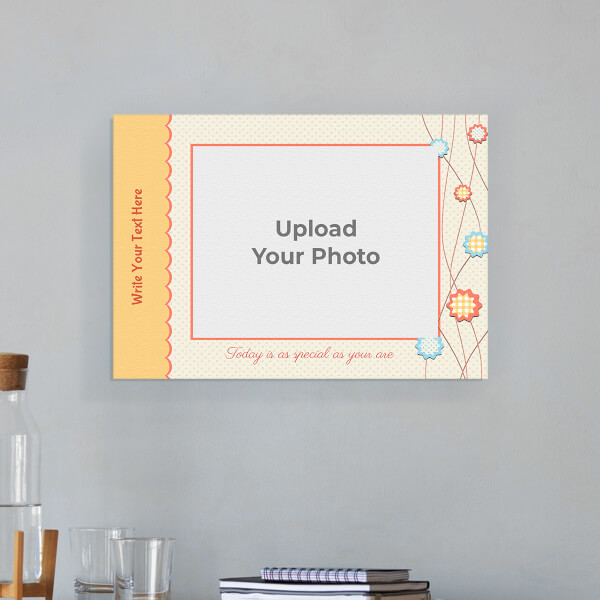 Custom Today is as Special Quotation Design: Landscape Aluminium Photo Frame with Image Printing – PrintShoppy Photo Frames