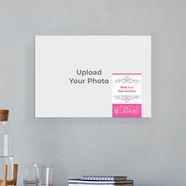 Custom Birthday Special Design: Landscape Aluminium Photo Frame with Image Printing – PrintShoppy Photo Frames