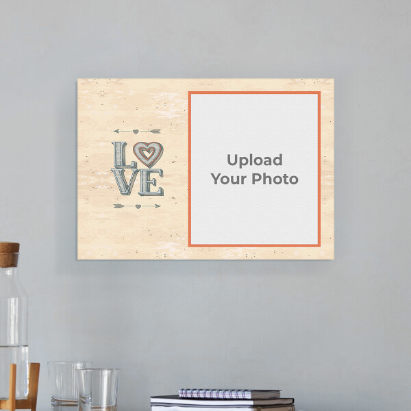 Custom Love Arrows Design: Landscape Aluminium Photo Frame with Image Printing – PrintShoppy Photo Frames