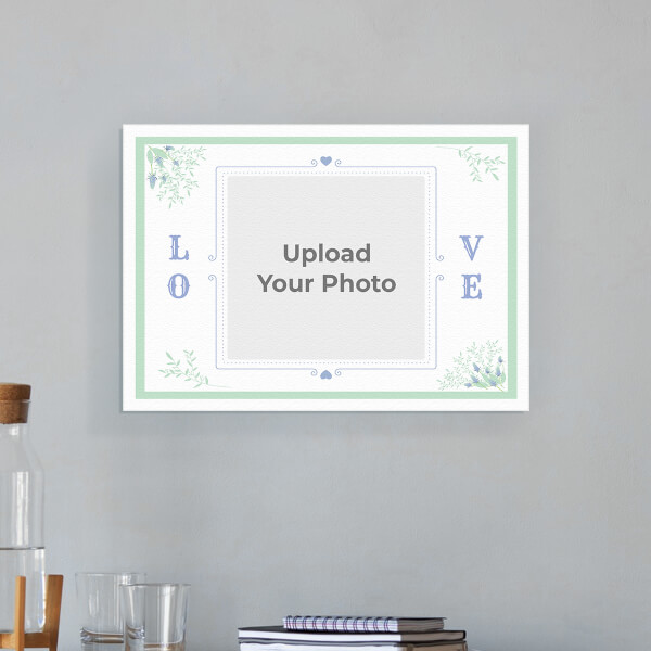 Custom Vintage Frame with Florals Design: Landscape Aluminium Photo Frame with Image Printing – PrintShoppy Photo Frames