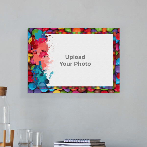 Custom Water Colour Splash Design: Landscape Aluminium Photo Frame with Image Printing – PrintShoppy Photo Frames