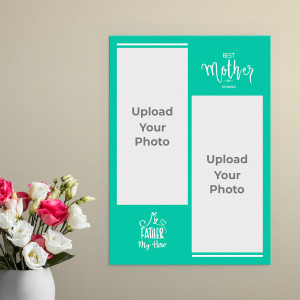 Custom Best Mother and Father Quotation Design: Portrait Aluminium Photo Frame with Image Printing – PrintShoppy Photo Frames