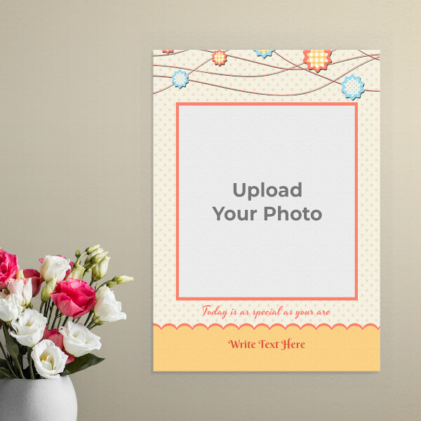 Custom Today is as Special Quotation Design: Portrait Aluminium Photo Frame with Image Printing – PrintShoppy Photo Frames