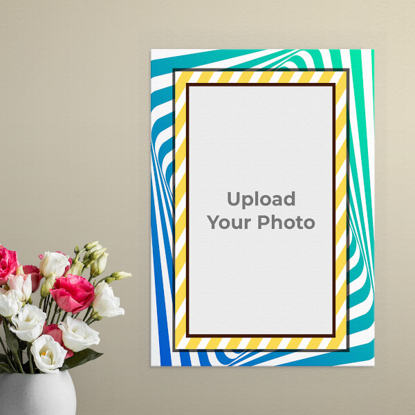 Custom Spiral with Brown Colour Frame Design: Portrait Aluminium Photo Frame with Image Printing – PrintShoppy Photo Frames