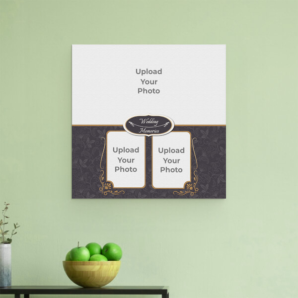 Custom Traditional Wedding Frame Design: Square Aluminium Photo Frame with Image Printing – PrintShoppy Photo Frames