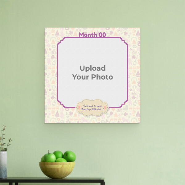 Custom Tiny Little Feet Baby Design: Square Aluminium Photo Frame with Image Printing – PrintShoppy Photo Frames