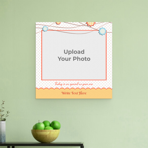 Custom Today is as Special Quotation Design: Square Aluminium Photo Frame with Image Printing – PrintShoppy Photo Frames