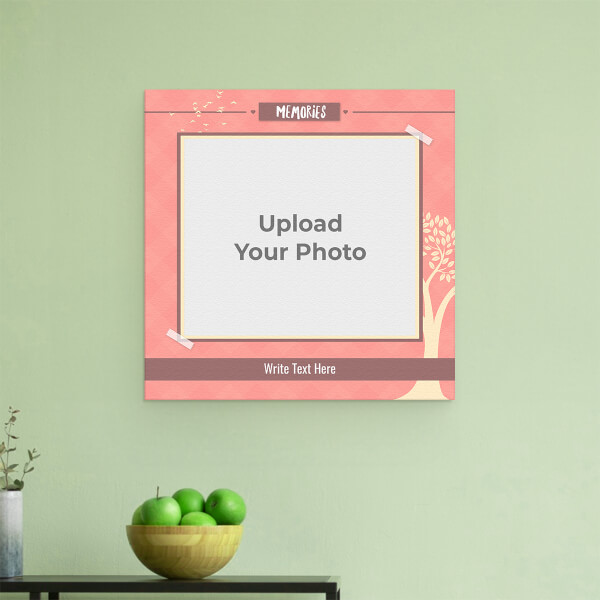 Custom Family Memories with Photo: Square Aluminium Photo Frame with Image Printing – PrintShoppy Photo Frames