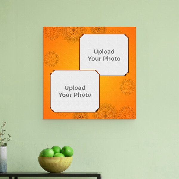 Custom Happy Wedding Theme: Square Aluminium Photo Frame with Image Printing – PrintShoppy Photo Frames