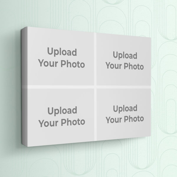 Custom 4 Pic Upload Design: Landscape canvas Photo Frame with Image Printing – PrintShoppy Photo Frames