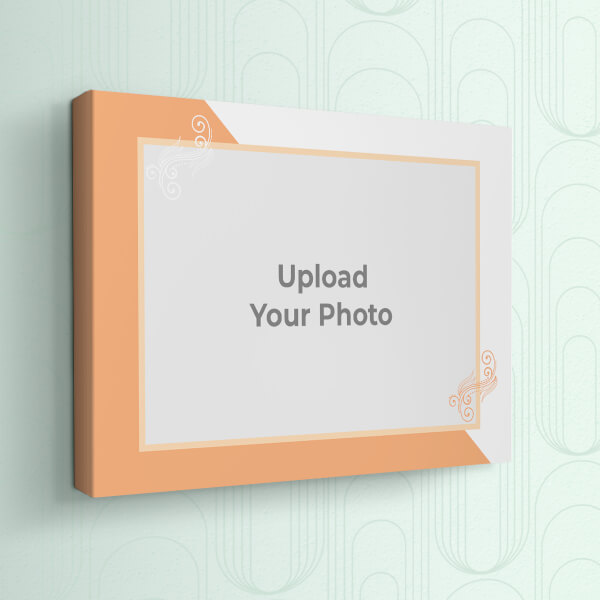 Custom Wedding Anniversary with Floral Frame Design: Landscape canvas Photo Frame with Image Printing – PrintShoppy Photo Frames