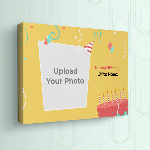 Custom Birthday Blast Design: Landscape canvas Photo Frame with Image Printing – PrintShoppy Photo Frames