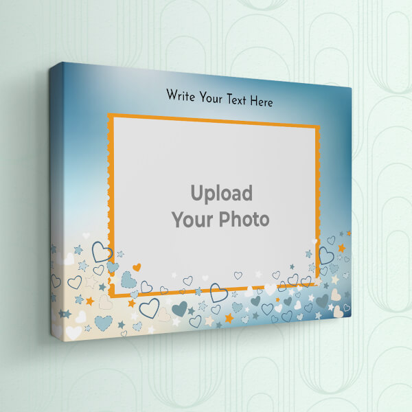 Custom Sky with Love Stars Design: Landscape canvas Photo Frame with Image Printing – PrintShoppy Photo Frames