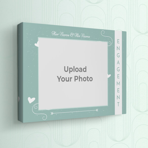Custom Snow Hearts Design: Landscape canvas Photo Frame with Image Printing – PrintShoppy Photo Frames