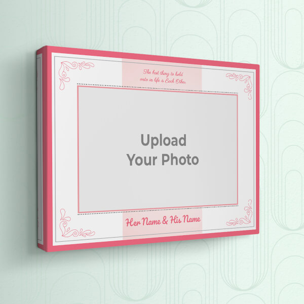 Custom Couple Rings with Quotation Design: Landscape canvas Photo Frame with Image Printing – PrintShoppy Photo Frames