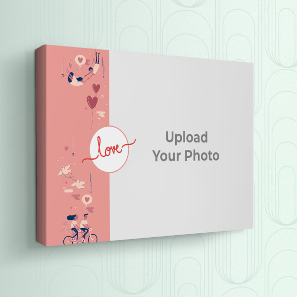 Custom Love Cycle Design: Landscape canvas Photo Frame with Image Printing – PrintShoppy Photo Frames