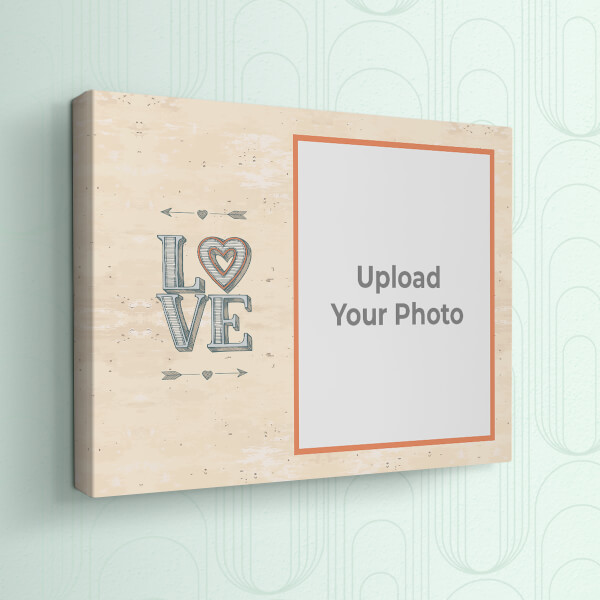 Custom Love Arrows Design: Landscape canvas Photo Frame with Image Printing – PrintShoppy Photo Frames