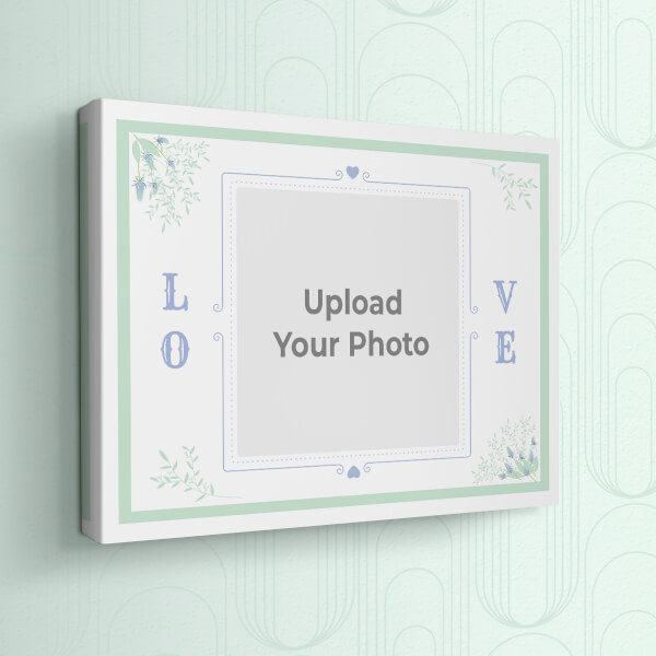 Custom Vintage Frame with Florals Design: Landscape canvas Photo Frame with Image Printing – PrintShoppy Photo Frames