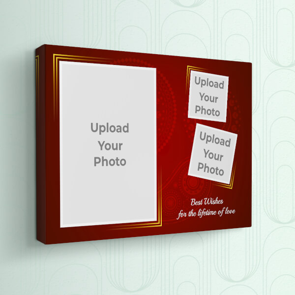 Custom Maroon Background with Golden Frame Design: Landscape canvas Photo Frame with Image Printing – PrintShoppy Photo Frames