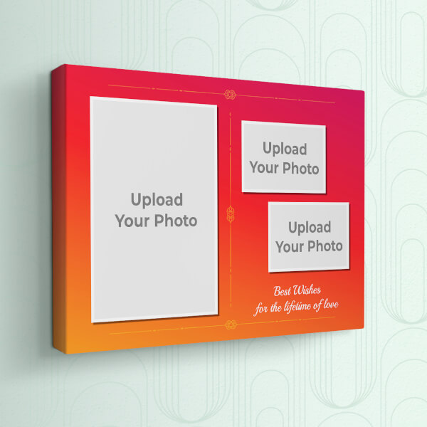 Custom Pink and Orange Traditional Frame Design: Landscape canvas Photo Frame with Image Printing – PrintShoppy Photo Frames