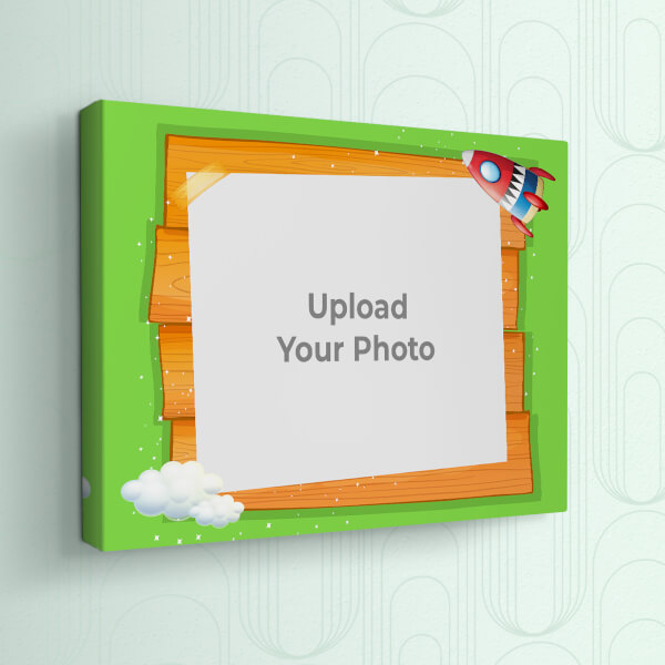 Custom Cartoon Stars and Cloud Design: Landscape canvas Photo Frame with Image Printing – PrintShoppy Photo Frames